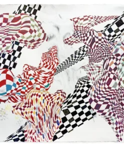 Jacqueline W. Nuzzo: A Critique on Rigidity (2025) - pen, gouache, colored pencil on paper; 30 x 44 in.